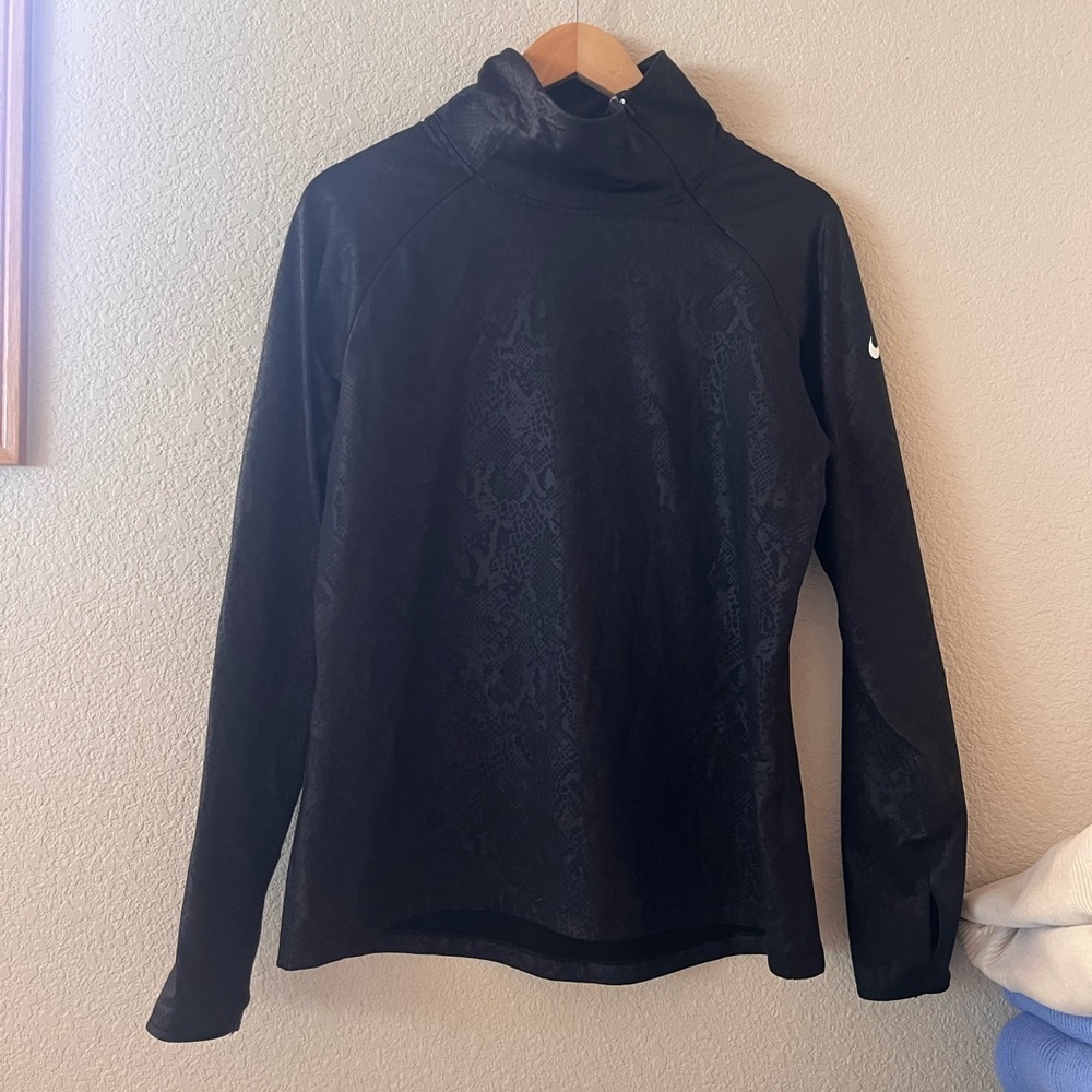 Nike Pro Women’s Dri-FIT HyperWarm Mock-neck Long Sleeve Top - Picture 1 of 9